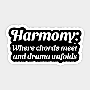 Harmony definition Sticker